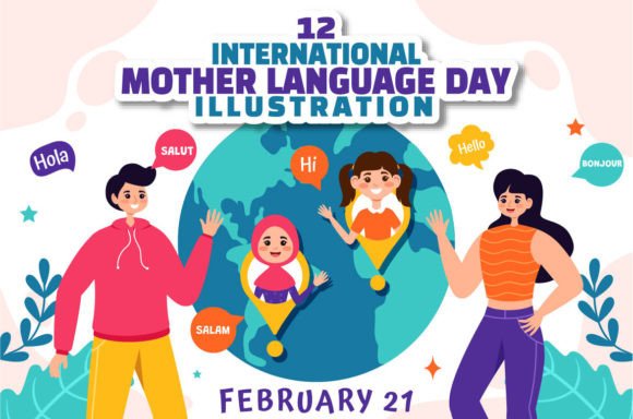 12 International Mother Language Day Graphics & Illustrations