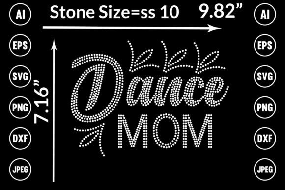 Dance Mom Rhinestone Templates: Graphics for T-Shirt Designs