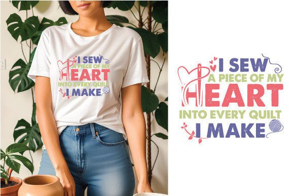 I Sew a Piece of My Heart: Graphics for T-Shirt Designs