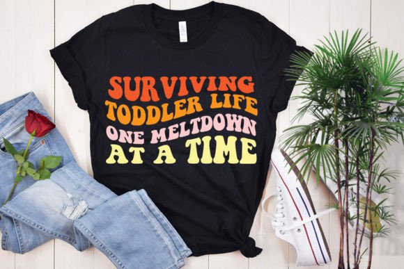 Toddler Meltdown Graphics for T-Shirt Designs